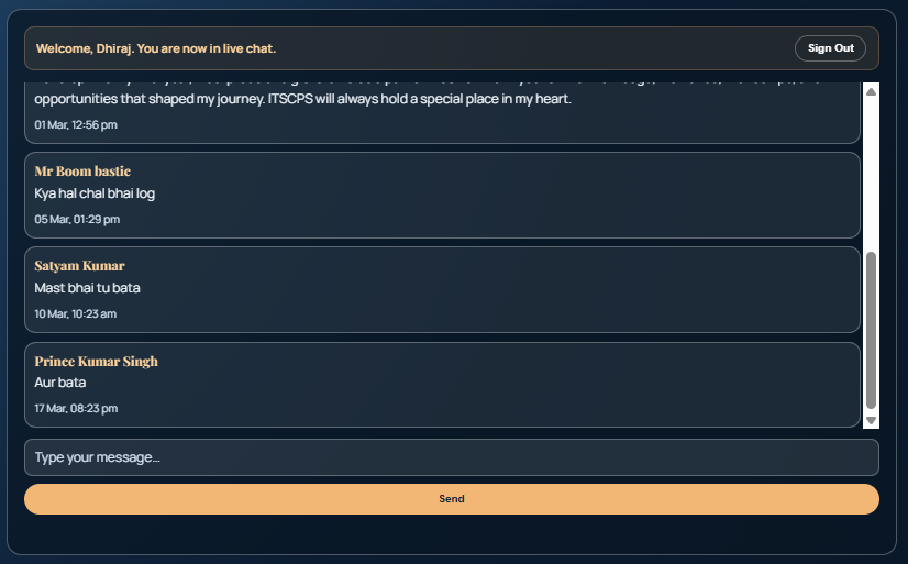 Live Chat Past